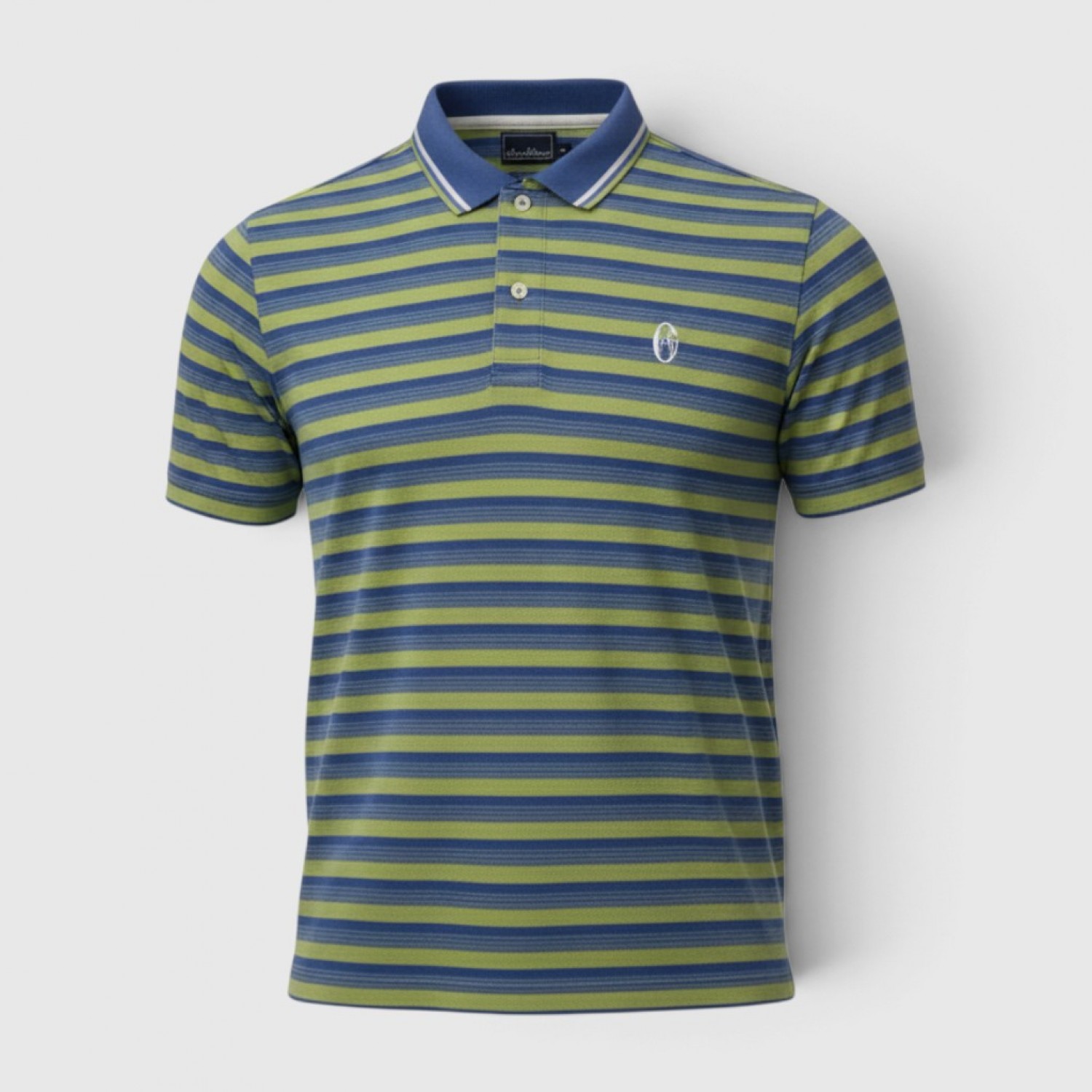 Ανδρικό Ριγέ Polo Shirt Μπλε/Λαχανί / Pre-Owned